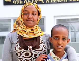 Image of a Mother and Child in Ethiopia